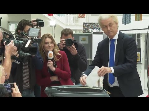 Anti-Islam firebrand Geert Wilders votes in European Union elections in the Netherlands