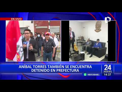 Pedro Castillo permanece detenido por la PNP en Prefectura de Lima