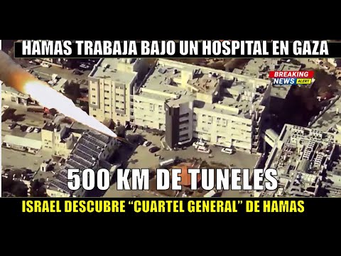 ISRAEL descubre el CUARTEL GENERAL de HAMAS bajo un Hospital de Gaza 500 km en tuneles