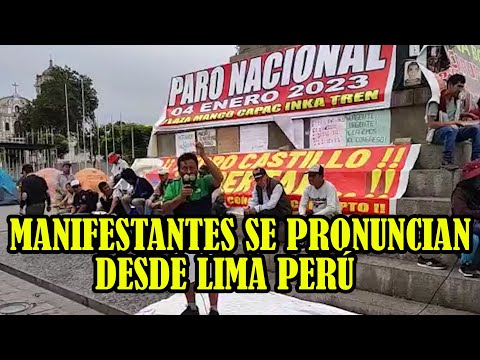 POBLACIÓN CONTINUAN CON LAS PROTESTAS DESDE PARQUE MANCO CAPAC DE LA VICTORIA..