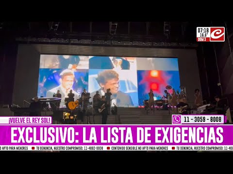 La insólita lista de exigencias de Luis Miguel para tocar en nuestro país