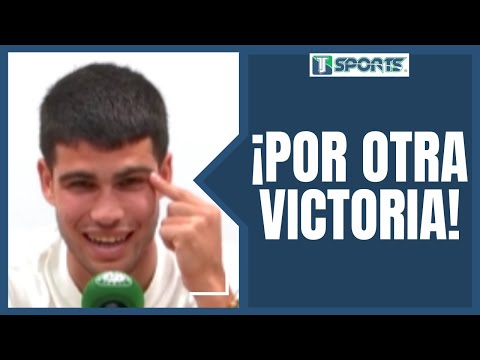 La FELICIDAD de Carlos Alcaraz por seguir GANANDO en el Roland Garros