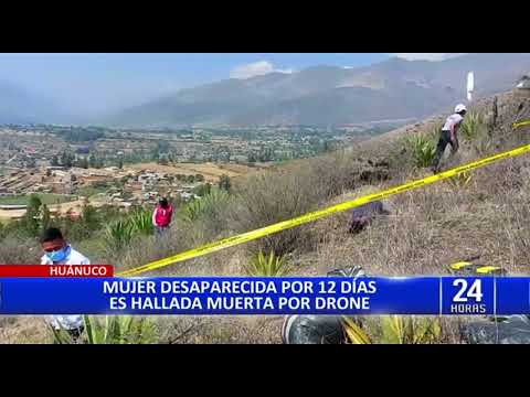Huánuco: gracias a un drone ubican cuerpo de anciana de 72 años que estaba desaparecida