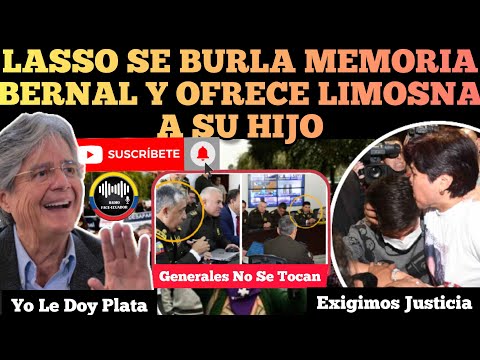 LASSO SE BURLA DE MEMORIA DE MARÍA BELEN BERNAL Y OFRECE LIMOSNA A SU HIJO NOTICIAS ECUADOR RFE TV