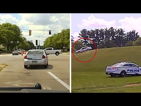 Car Chase Gets UGLY When Suspect Drives Through Schoolyard