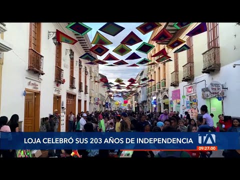 Loja celebró por lo alto sus 203 años de independencia