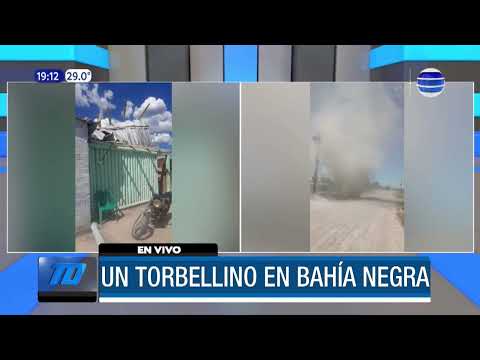 Torbellino destecha una casa en Bahía Negra