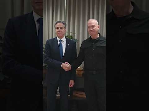 Blinken Meets Israeli Defense Minister in Tel Aviv