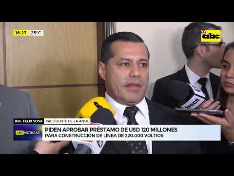 ANDE pide millonario préstamo para línea de transmisión en el Chaco