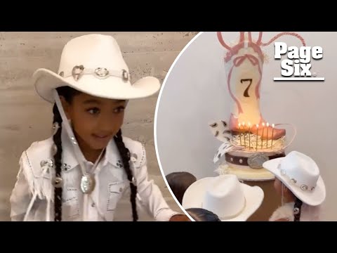 Chicago West celebrates 7th birthday with cousins at cowgirl-themed bash