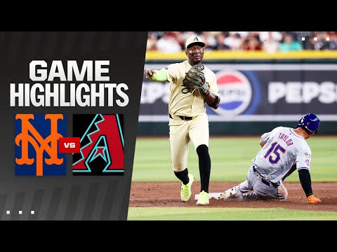 Mets vs. D-backs Game Highlights (8/27/24) | MLB Highlights