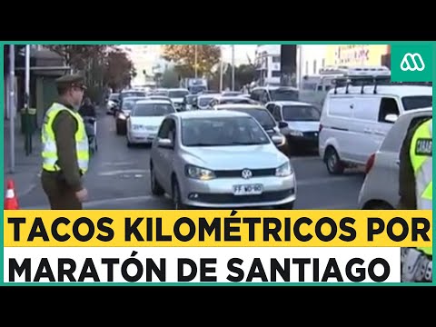 Caos en Santiago: Maratón Y Dia de la Madre generan gran congestión vial