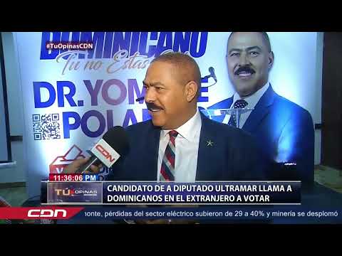 Candidato de a diputado ultramar llama a dominicanos en el extranjero a votar