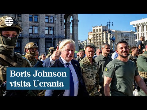 Boris Johnson visita Ucrania en el día de su independencia de la Unión Soviética
