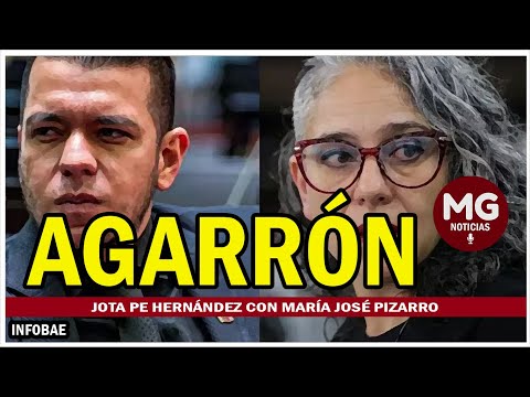 ASÍ FUE EL AGARRÓN DE JOTA PE HERNÁNDEZ, FURIOSO Y A LOS GRITOS, CON MARÍA JOSÉ PIZARRO