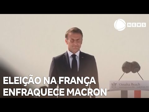 Eleição enfraquece presidente Emmanuel Macron na França