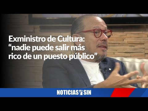 Entrevista exministro de Cultura, José Antonio Rodríguez