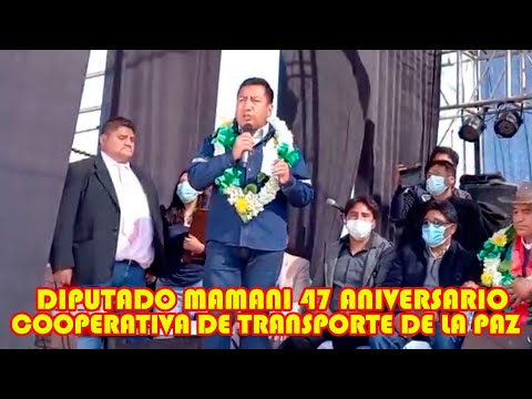 DIPUTADO MAMANI EL SECTOR TRANSPORTE MUEVE LA ECONOMIA DE BOLIVIA...