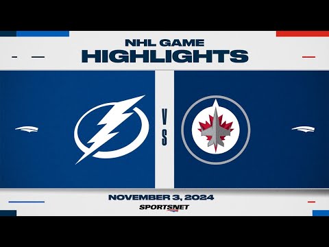 NHL Highlights | Lightning vs. Jets - November 3, 2024