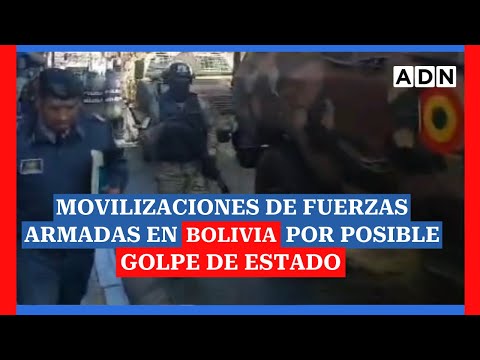 Presidente de Bolivia denuncia MOVILIZACIONES DE FUERZAS ARMADAS y un golpe de Estado