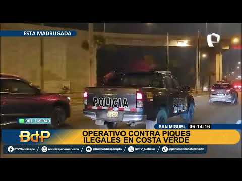 OFF Operativo policial contra piques ilegales en San Miguel