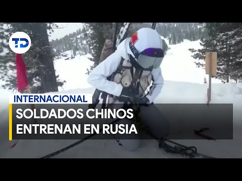 Soldados chinos participan en una competencia en Rusia