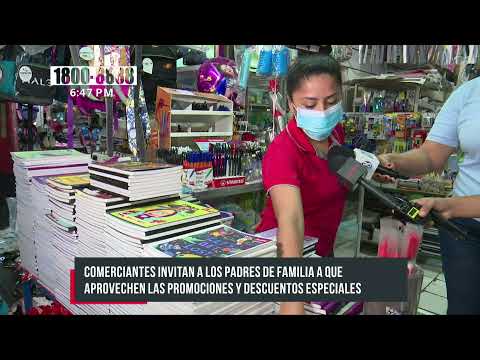 Mercados de Managua surtidos con productos escolares - Nicaragua