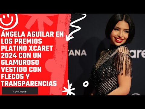 Ángela Aguilar en los Premios Platino Xcaret 2024 con un glamuroso vestido