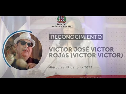 En el aire por HTVLive Canal 52 Reconocimiento a Victor Victor. Senado de la República Dominicana