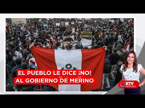 Manifestantes le dicen ¡No! Al Gobierno de Manuel Merino - RTV Noticias