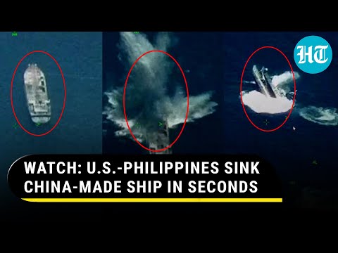 U.S.-Philippines Display Military Might On Beijing's Doorstep, Sink China-Made Ship During Drill