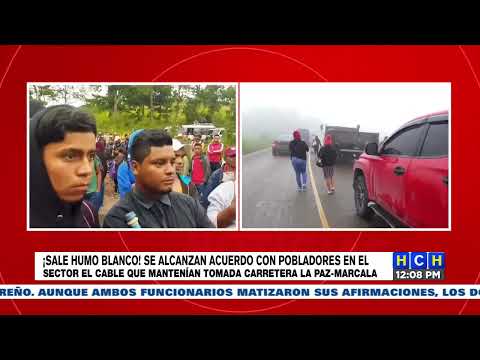 ¡Humo blanco! se logra acuerdo con pobladores que mantenían tomada la carretera de La Paz-Marcala