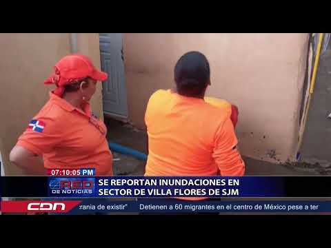 Se reportan inundaciones en sector de Villa Flores de SJM