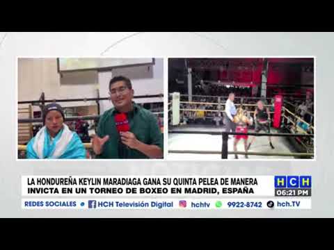 ¡Invicta! La boxeadora “catracha” Keylin Maradiaga, gana su quinto combate profesional en Europa