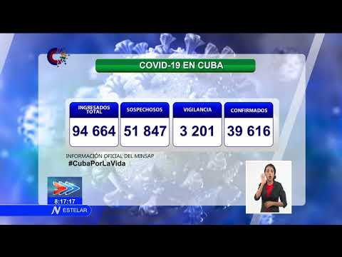 Cuba registró 8 434 casos positivos a la COVID-19 y 63 fallecidos