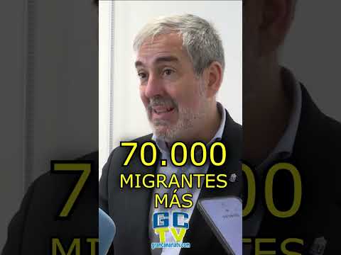 70.000 migrantes más llegarán a Canarias de aquí a final de año, 18.000 menores Fernando Clavijo