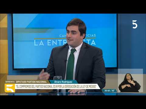 Diputado nacionalista Álvaro Rodríguez Hunter | La Entrevista de Canal 5 Noticias | 22-08-2022