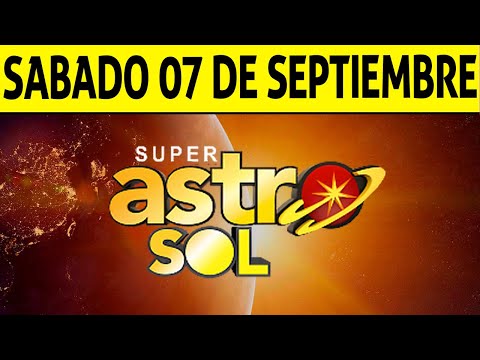 Resultado de ASTRO SOL del Sábado 7 de Septiembre de 2024  SUPER ASTRO