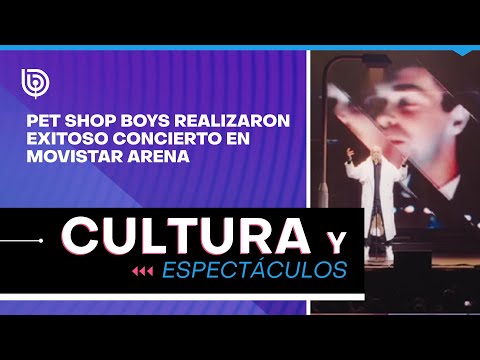 Pet Shop Boys realizaron exitoso concierto en Movistar Arena