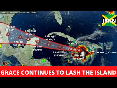 Tropical Storm Grace Spreads Heavy Rainfall From East To West Across Jamaica/JBNN