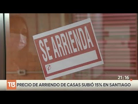 Precio de arriendo de casas subió 15% en Santiago