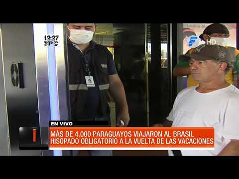 Hisopado es obligatorio para paraguayos que ingresen del Brasil
