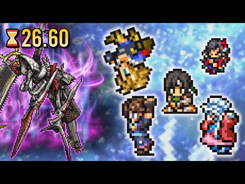 【FFRK】D780【暗命】アーク 30秒切 物理有効 水弱点  M神技なし 攻撃確率マテなし | [Dark Fate] Ark PHY Water Weak 26.60