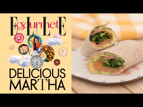 'Wrap' de hummus con salmón, espinacas y aguacate, por Delicious Martha | Elle Gourmet España