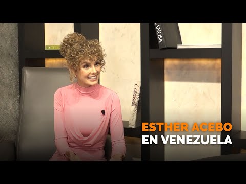 Esther Acebo en su paso por Venezuela: me voy con ganas de volver