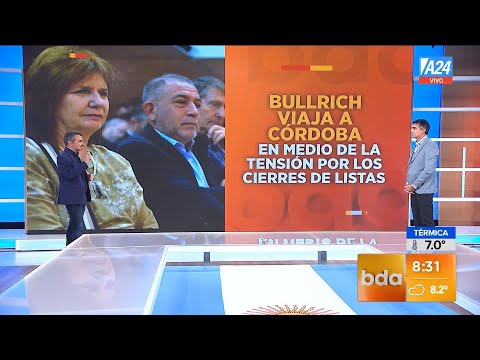 Elecciones en Formosa y Córdoba: Patricia Bullrich viajó a Córdoba