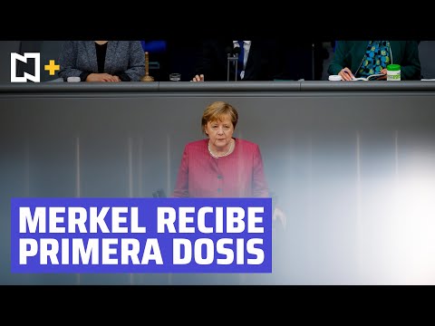 Angela Merkel recibe primera dosis de vacuna COVID-19 de AstraZeneca