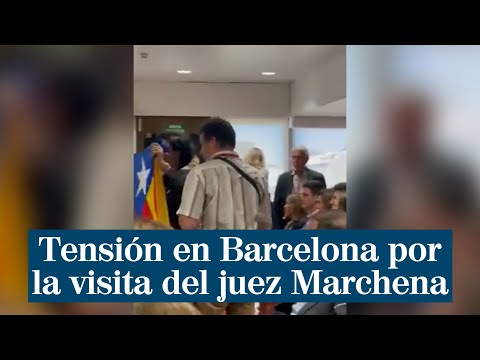 Sacan una estelada en un acto del juez Marchena en Barcelona: ¡Fuera, por favor!