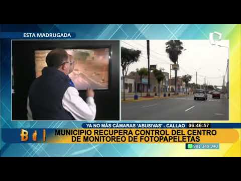 BDP Callao:municipalidad tomará el control del centro de monitoreo de fotopapeletas tras 16 años