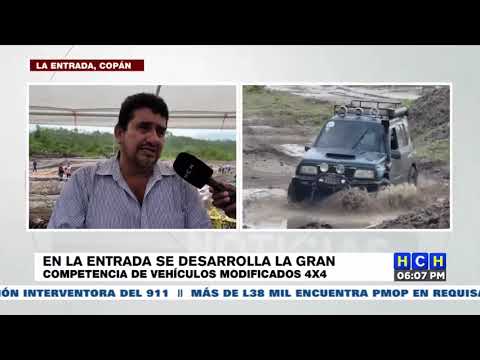 Pilotos de centroamérica exponen sus vehículos 4x4 en Copán